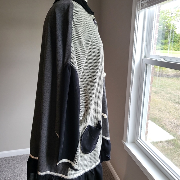 Aug 27 A.M. Stunning Black, Gray & White Multi-Pattern 2-Piece Pant Set (O/S) - Picture 14 of 16